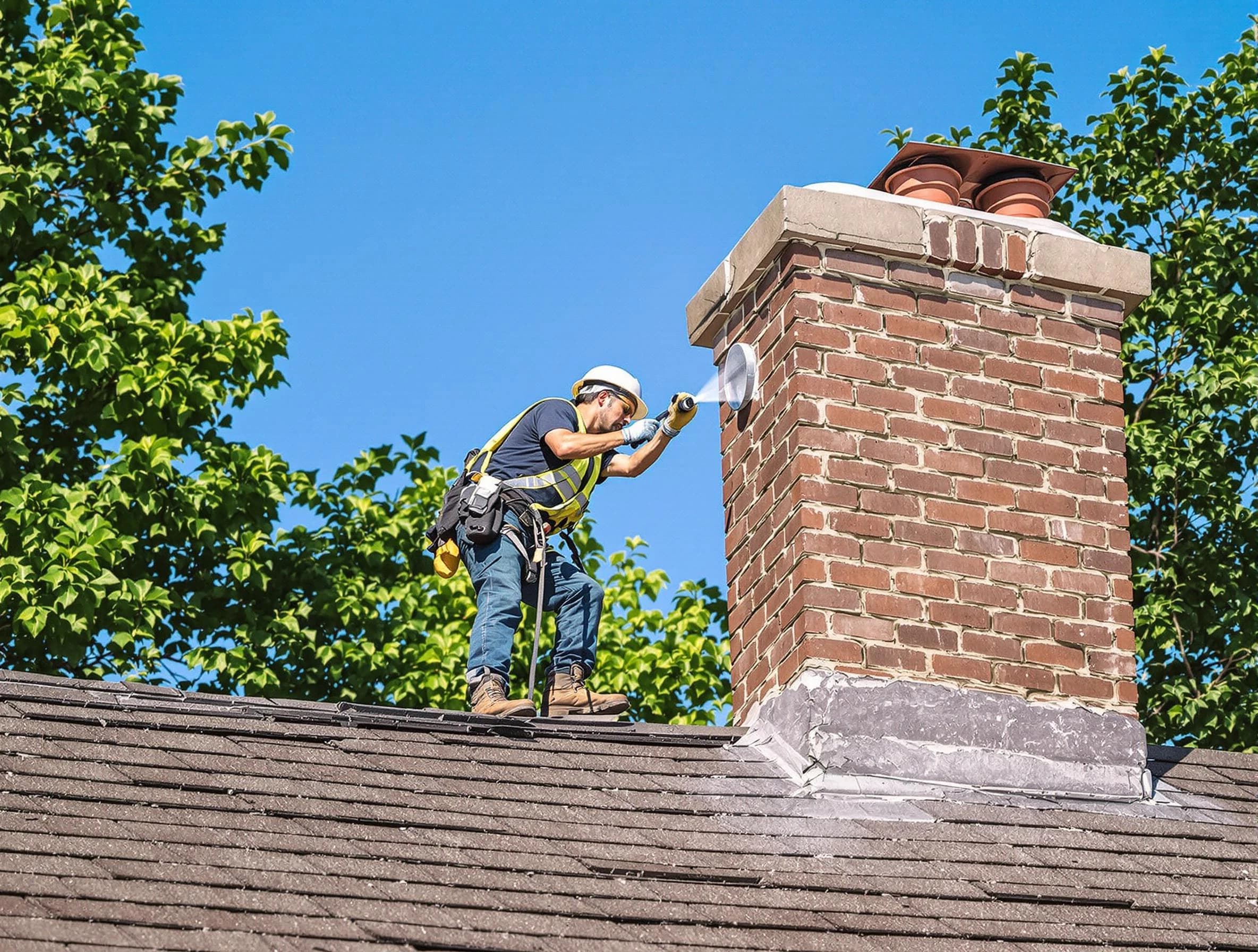 Childersburg Chimney Sweep performing an inspection with advanced tools in Childersburg, AL