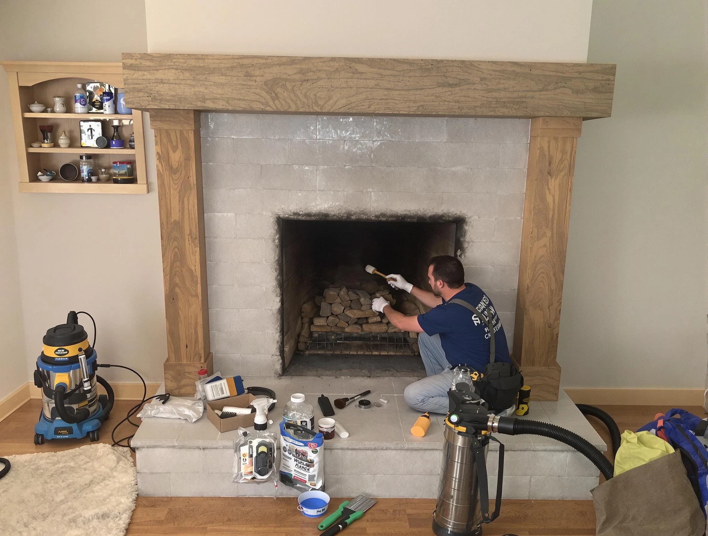 Detailed creosote removal process by Childersburg Chimney Sweep in Childersburg, AL