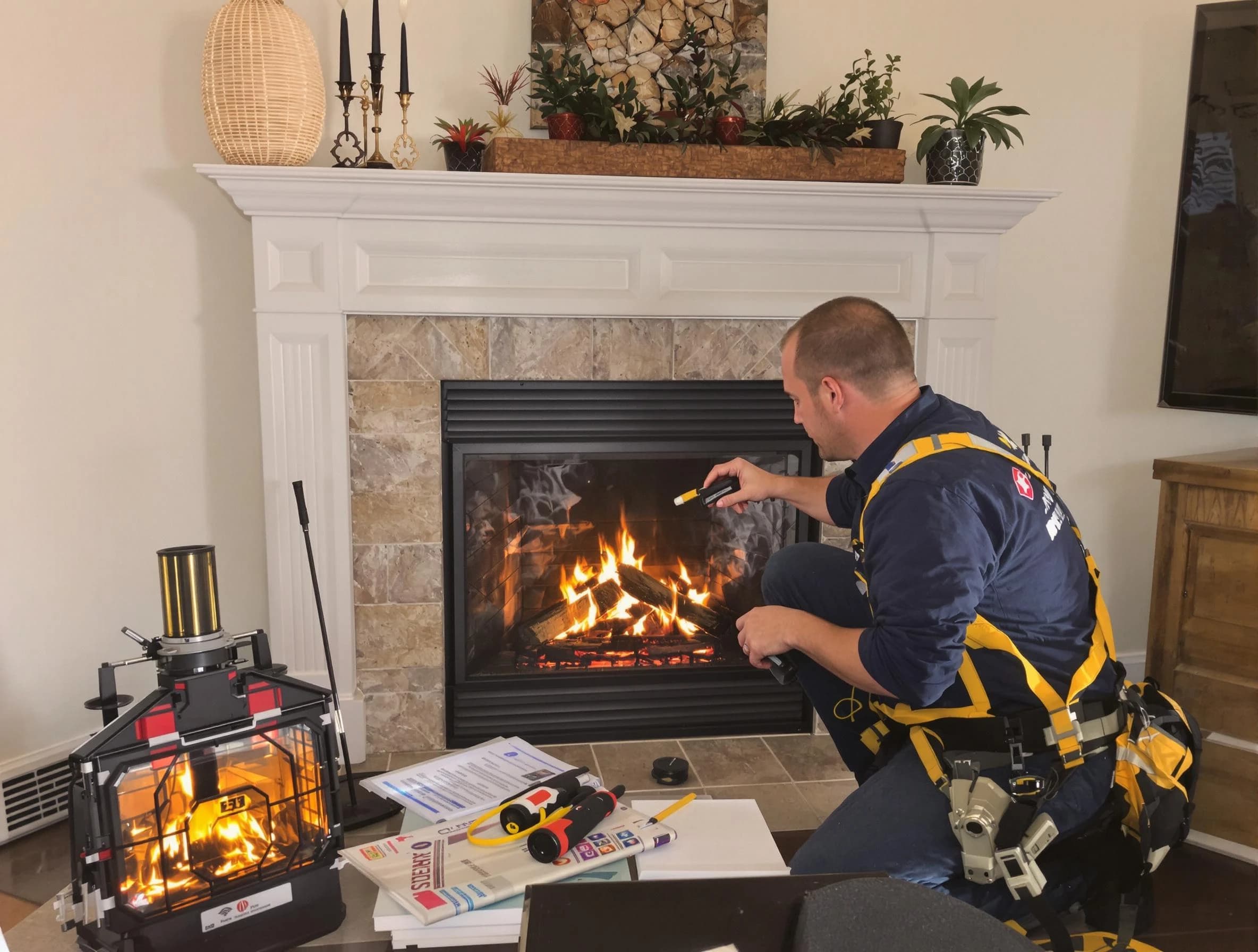 Safety-focused fireplace inspection by Childersburg Chimney Sweep in Childersburg, AL