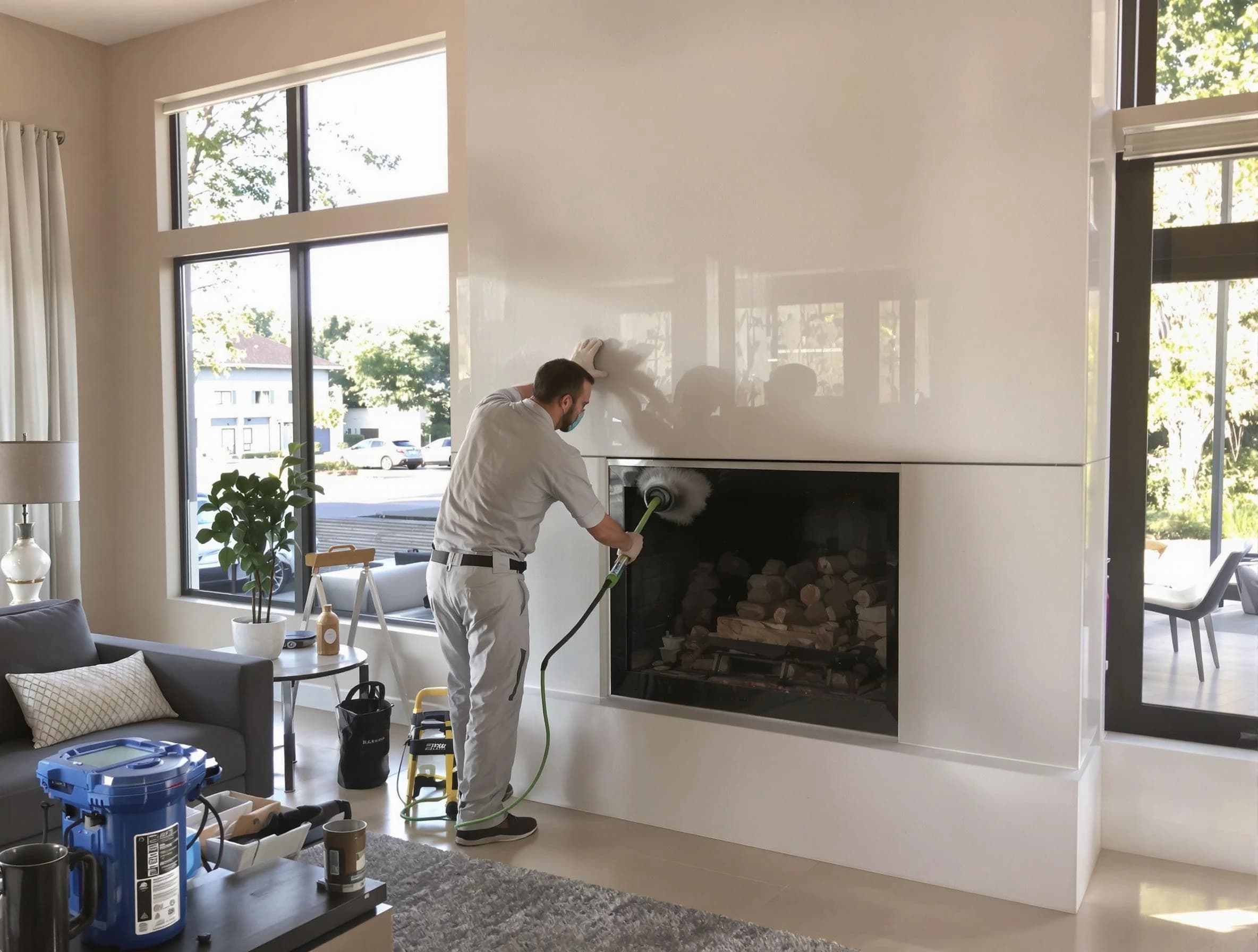 Childersburg Chimney Sweep performing thorough soot removal in Childersburg, AL