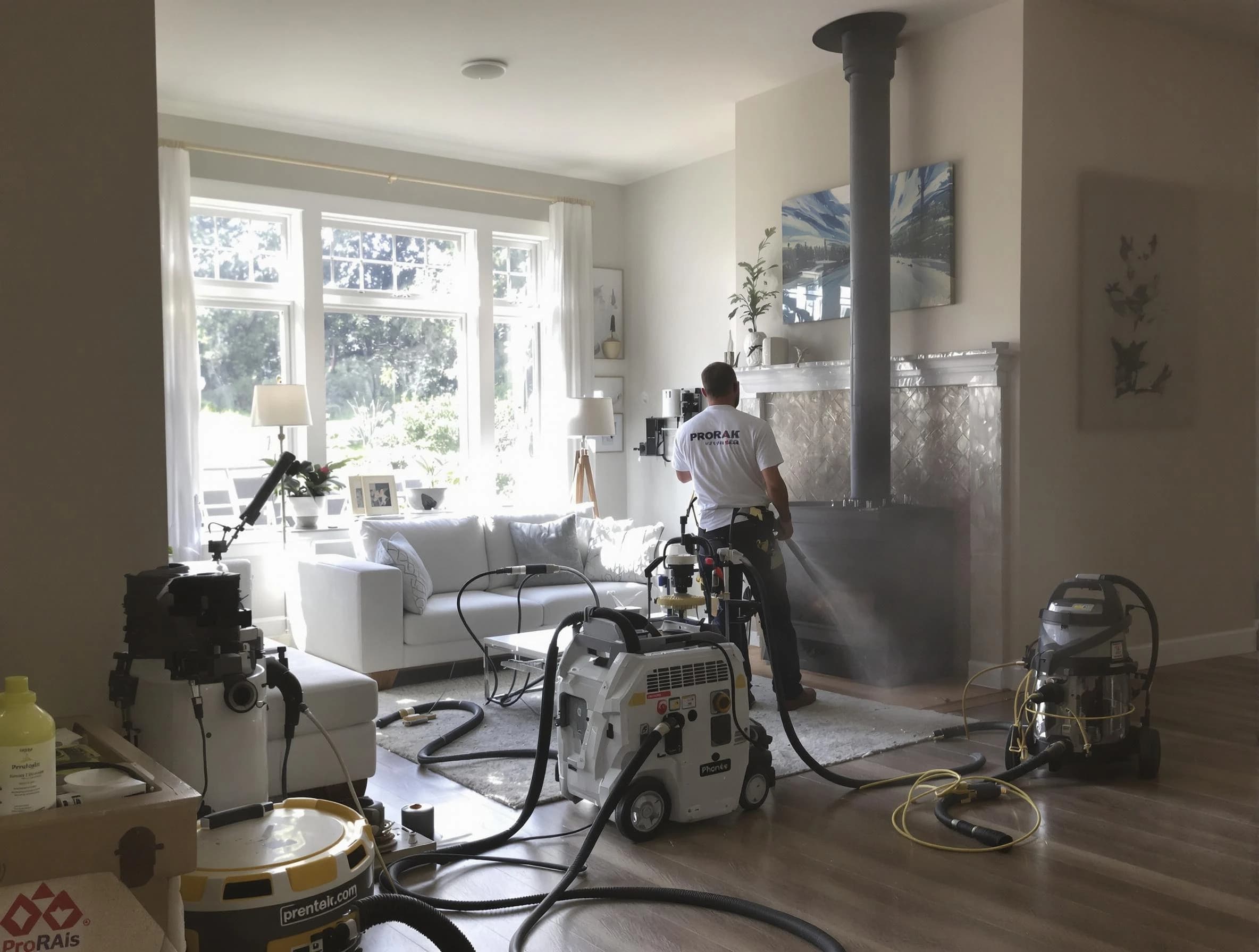 Soot removal service by Childersburg Chimney Sweep for a fireplace in Childersburg, AL