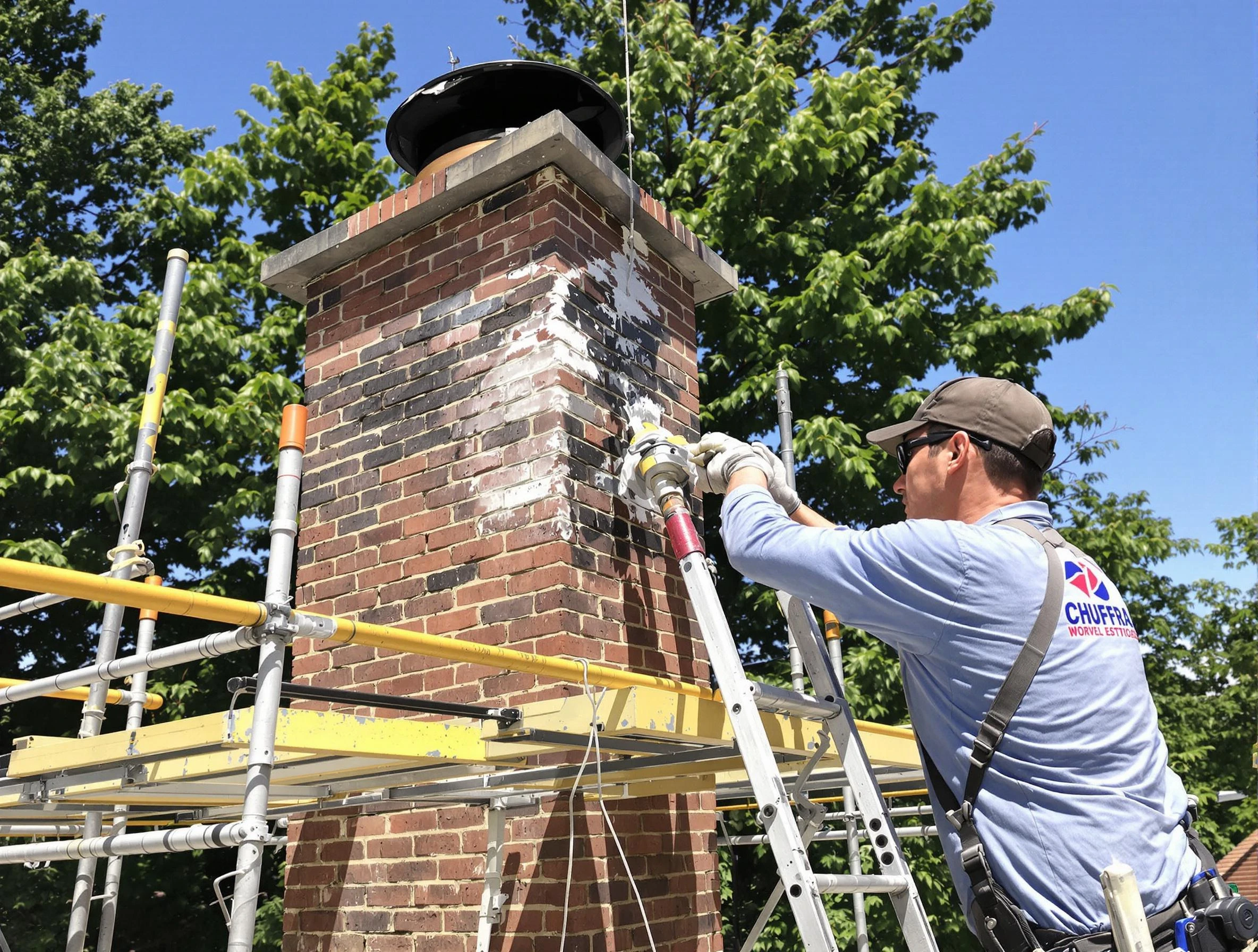 Structural chimney repair by Childersburg Chimney Sweep in Childersburg, AL
