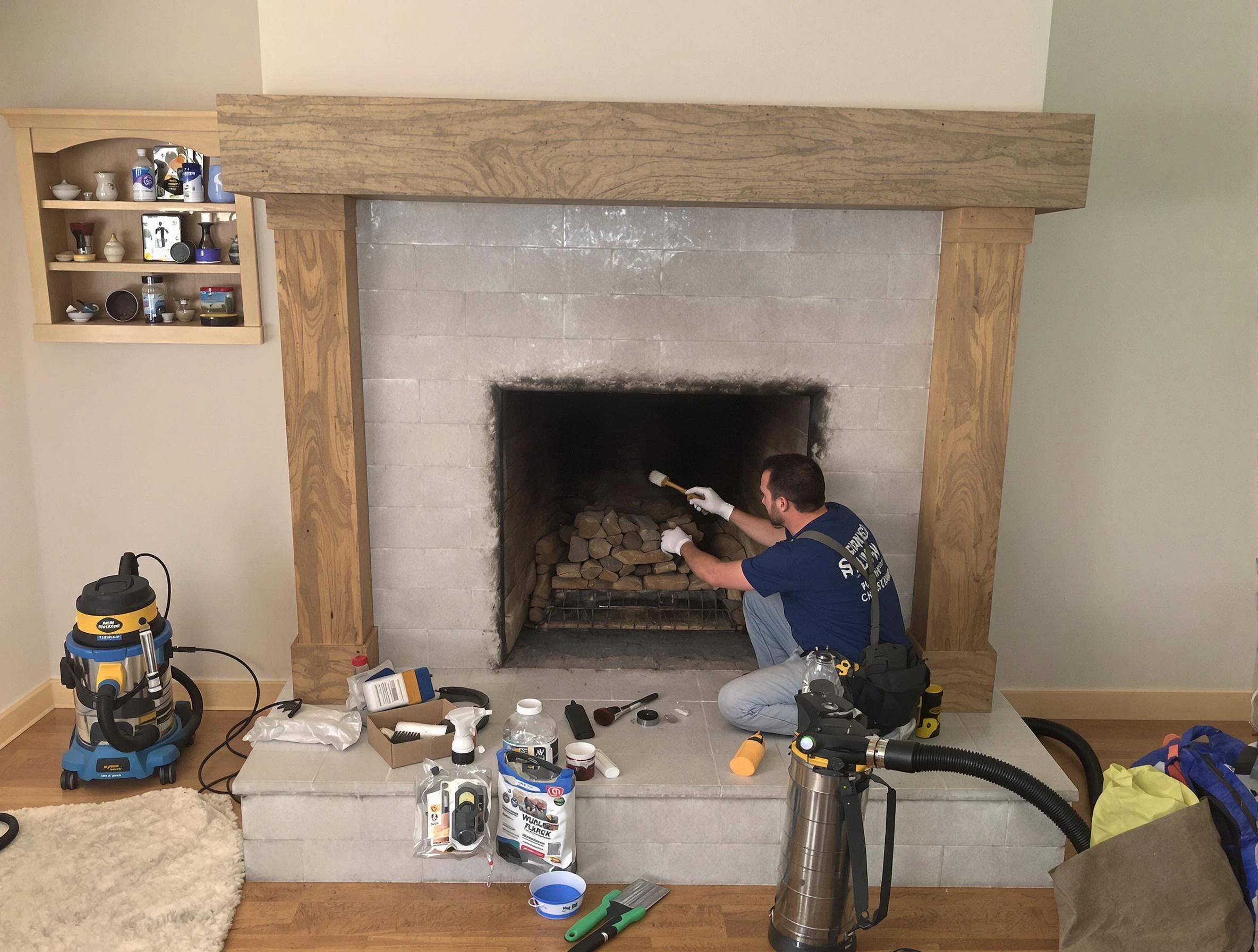 Detailed creosote removal process by Childersburg Chimney Sweep in Childersburg, AL